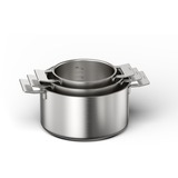 Bosch HEZ9SE060 lot de casseroles, Ensemble de pot Acier inoxydable, Noir, Acier inoxydable, Vitrocéramique, Induction, Plaque étanche, 9,05 kg, 230 x 390 x 590 mm, 10 kg