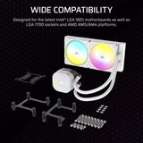 Corsair NAUTILUS 240 RS ARGB Reconditionné, Watercooling Blanc