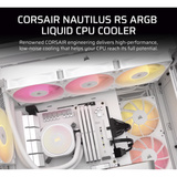Corsair NAUTILUS 240 RS ARGB Reconditionné, Watercooling Blanc