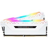 Corsair Vengeance CMW16GX4M2D3600C18W module de mémoire 16 Go 2 x 8 Go DDR4 3600 MHz, Mémoire vive Blanc, 16 Go, 2 x 8 Go, DDR4, 3600 MHz, 288-pin DIMM