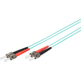 Digitus Câble de raccordement LWL, duplex, connecteur ST > ST, multimode OM3 Turquoise