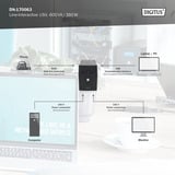Digitus Onduleur interactif en ligne, 600 VA/360 Watt, UPS Noir
