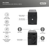 Digitus Onduleur interactif en ligne, 600 VA/360 Watt, UPS Noir