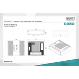Digitus Switch réseau Ethernet 8P G, plat, industriel UNM 