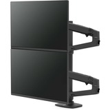 Ergotron Bras empilable double LX avec trépied haut, Support de moniteur Noir, Tall Pole, Matte Black, Pince, 20 kg, 101,6 cm (40"), 100 x 100 mm, Réglage de la hauteur, Noir