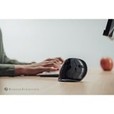 Evoluent Evoluent D Medium, Souris Noir/Argent, Droitier, Conception verticale, Laser, USB Type-A, 3200 DPI, Noir