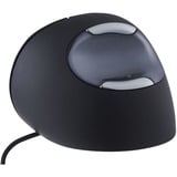 Evoluent Evoluent D souris Bureau Droitier USB Type-A Laser 3200 DPI Noir/Argent, Droitier, Conception verticale, Laser, USB Type-A, 3200 DPI, Noir