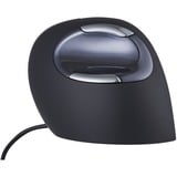 Evoluent Evoluent D souris Bureau Droitier USB Type-A Laser 3200 DPI Noir/Argent, Droitier, Conception verticale, Laser, USB Type-A, 3200 DPI, Noir