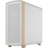 Fractal Design Summit Chalk White TG Clear Tint boîtier midi tower Blanc/bois | 2x USB-A | 1x USB-C | Window
