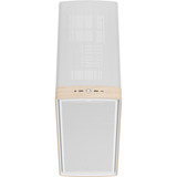 Fractal Design Summit Chalk White TG Clear Tint boîtier midi tower Blanc/bois | 2x USB-A | 1x USB-C | Window