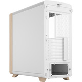 Fractal Design Summit Chalk White TG Clear Tint boîtier midi tower Blanc/bois | 2x USB-A | 1x USB-C | Window