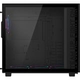 GIGABYTE C400 Midi Tower Noir, boîtier pc Noir | 2x USB-A | 1x USB-C | RGB | Verre trempé