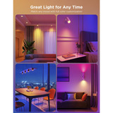 Govee Ampoule Intelligente RGBWW GU10, Lampe à LED Ampoule intelligente, Wi-Fi/Bluetooth, Blanc, LED, GU10, Multi