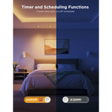 Govee Ampoule Intelligente RGBWW GU10, Lampe à LED Ampoule intelligente, Wi-Fi/Bluetooth, Blanc, LED, GU10, Multi