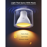Govee Ampoule Intelligente RGBWW GU10, Lampe à LED Ampoule intelligente, Wi-Fi/Bluetooth, Blanc, LED, GU10, Multi