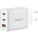 Intenso Power Adapter W65ACC GaN chargeur Blanc, 2x USB-C, 1x USB-A
