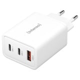 Intenso Power Adapter W65ACC GaN chargeur Blanc, 2x USB-C, 1x USB-A