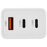 Intenso Power Adapter W65ACC GaN chargeur Blanc, 2x USB-C, 1x USB-A