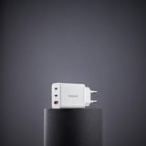 Intenso Power Adapter W65ACC GaN chargeur Blanc, 2x USB-C, 1x USB-A