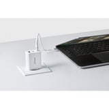 Intenso Power Adapter W65ACC GaN chargeur Blanc, 2x USB-C, 1x USB-A