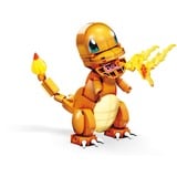 Mattel Pokémon Construx – – Figurine Salamèche, Jouets de construction Jeu de construction, 7 an(s), Orange