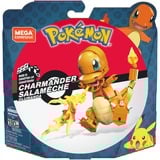 Mattel Pokémon Construx – – Figurine Salamèche, Jouets de construction Jeu de construction, 7 an(s), Orange