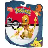 Mattel Pokémon Construx – – Figurine Salamèche, Jouets de construction Jeu de construction, 7 an(s), Orange