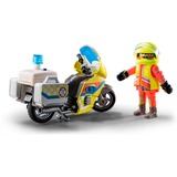 PLAYMOBIL City Life - Urgentiste avec moto et effet lumineux, Jouets de construction 71205