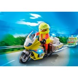 PLAYMOBIL City Life - Urgentiste avec moto et effet lumineux, Jouets de construction 71205