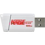 Patriot PEF500GRPMW32U lecteur USB flash 500 Go USB Type-A 3.2 Gen 2 (3.1 Gen 2) Blanc, Clé USB Blanc/Noir, 500 Go, USB Type-A, 3.2 Gen 2 (3.1 Gen 2), 600 Mo/s, Blanc