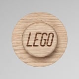 Room Copenhagen Suspension murale en bois LEGO, Support mural Chêne, En 3 parties