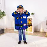 Spin Master PACK POLICIER COSTUME + ACCESSOIRES, Jeu de rôle Déguisement, Enfant, Unisexe, Uniforme, Police, Bleu, Jaune
