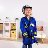 Spin Master PACK POLICIER COSTUME + ACCESSOIRES, Jeu de rôle Déguisement, Enfant, Unisexe, Uniforme, Police, Bleu, Jaune