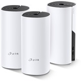 TP-Link Deco M4(3-pack) Bi-bande (2,4 GHz / 5 GHz) Wi-Fi 5 (802.11ac) Blanc 2 Interne, Routeur maillé Blanc, Interne, LAN, Énergie, WLAN, 0 - 40 °C, -40 - 70 °C, 10 - 90%