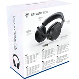 Turtle Beach Casque gaming amplifié multiplateforme sans fil Stealth 600 pour PS5, PS4, PC, Nintendo Switch et mobile - Bluetooth, 80 heures de batterie, microphone antibruit désactivable par basculement et écouteurs de 50 mm - Noir  over-ear Noir, PS4, PC, Nintendo Switch et mobile - Bluetooth, 80 heures de batterie, microphone antibruit désactivable par basculement et écouteurs de 50 mm - Noir, Sans fil, 20 - 20000 Hz, Gaming, 320 g, Casque, Noir