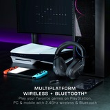 Turtle Beach Casque gaming amplifié multiplateforme sans fil Stealth 600 pour PS5, PS4, PC, Nintendo Switch et mobile - Bluetooth, 80 heures de batterie, microphone antibruit désactivable par basculement et écouteurs de 50 mm - Noir  over-ear Noir, PS4, PC, Nintendo Switch et mobile - Bluetooth, 80 heures de batterie, microphone antibruit désactivable par basculement et écouteurs de 50 mm - Noir, Sans fil, 20 - 20000 Hz, Gaming, 320 g, Casque, Noir