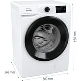 gorenje WPNEI84A1TS machine à laver Charge avant 8 kg 1400 tr/min Blanc Blanc/Noir, Charge avant, 8 kg, B, 76 dB, 1400 tr/min, A
