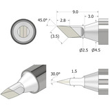iFixit Pointe de soudure FixHub en forme de couteau 2,5 mm, Fer à souder Argent