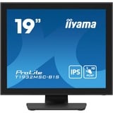 iiyama ProLite T1932MSC-B1S écran plat de PC 48,3 cm (19") 1280 x 1024 pixels Full HD LED Écran tactile Dessus de table Noir Moniteur  Noir (Mat), 48,3 cm (19"), 1280 x 1024 pixels, Full HD, LED, 14 ms, Noir