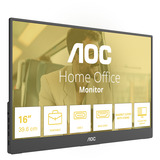 AOC 16T20E2 15.6" Moniteur  Noir
