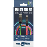 Ansmann Câble USB-A vers USB Type-C Noir/transparent