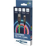 Ansmann Câble USB-A vers USB Type-C Noir/transparent