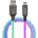 Ansmann Câble USB-A vers USB Type-C Noir/transparent