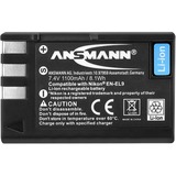 Ansmann Li-Ion battery packs A-NIK EN EL9 Lithium-Ion (Li-Ion) 1000 mAh, Batterie appareil photo 1000 mAh, 7,4 V, Lithium-Ion (Li-Ion)