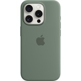 Apple Coque en silicone avec MagSafe pour iPhone 15 Pro, Housse/Étui smartphone Vert foncé