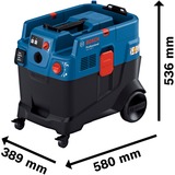Bosch 06019M0020, Aspirateur sec/humide Bleu/Noir