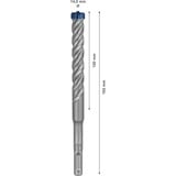 Bosch Expert Foret SDS plus-7X, Perceuse Marteau perforateur, Hammer drill bit, 1,4 cm, 165 mm, Béton, pierre, 10 cm