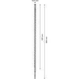 Bosch Expert Foret SDS plus-7X, Perceuse Marteau perforateur, Hammer drill bit, 1,6 cm, 600 mm, Béton, pierre, 55 cm