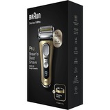 Braun Series 9 9419s Wet&Dry Rasoir à grille Tondeuse Noir, Or Or/Argent, Rasoir à grille, Active Quattro Head, Noir, Or, Chargement, Batterie, Lithium-Ion (Li-Ion)