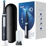 Braun iO Series 4 Adulte Noir, Brosse a dents electrique Noir, Adulte, Soin quotidien, Sensible, Super sensitive, Blanchiment, Noir, 4 x 30 sec, Noir, Rond
